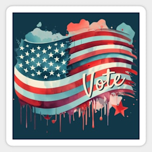 Vote American Flag Magnet